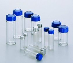 Prøvebeholder Ø14x50 mm, 5 ml, med plast skruelåg