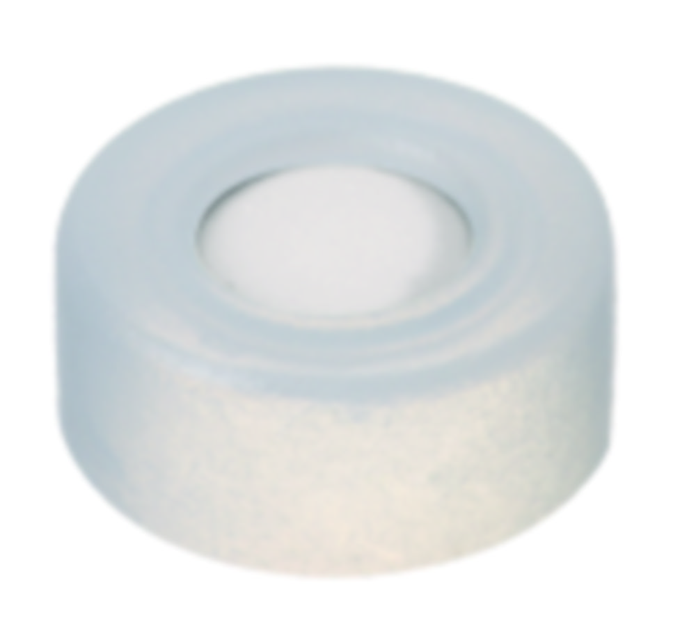 Snap-låg, LLG, N 11, klar PE m. hul, silikone/PTFE 45 A