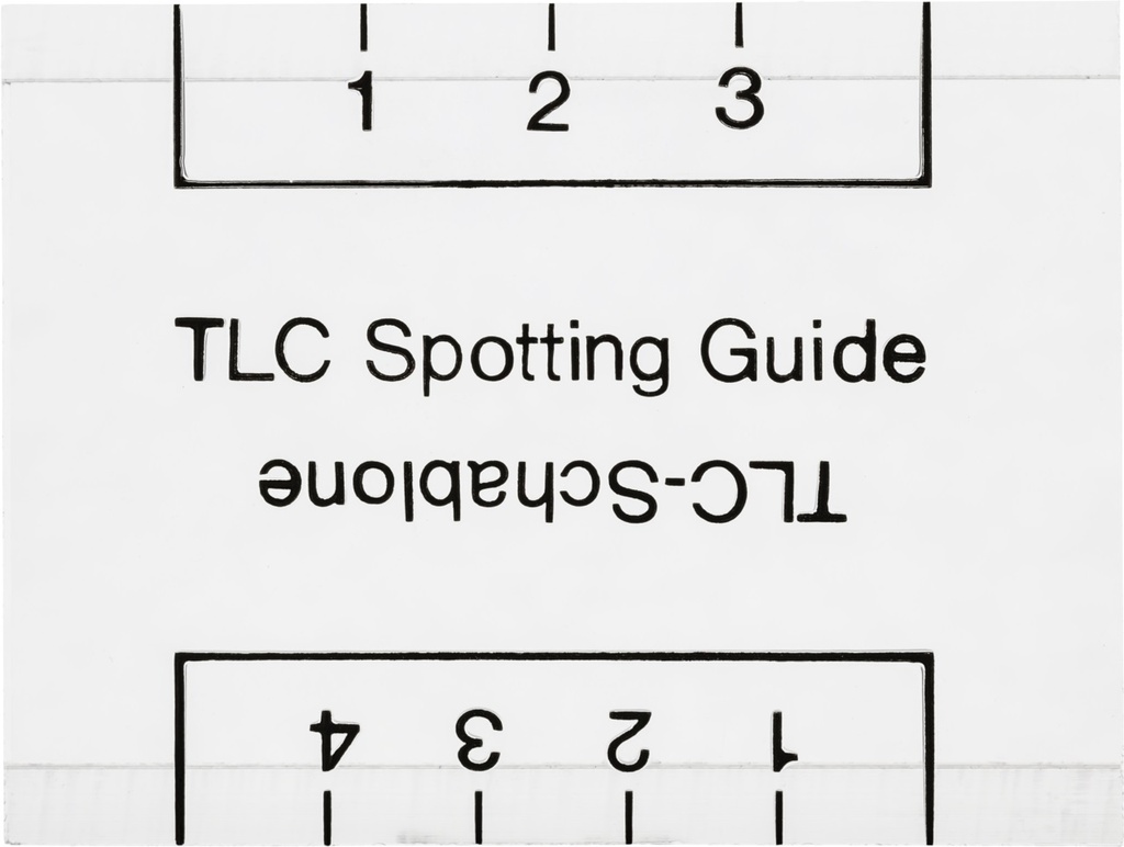 [4004903] Spotting guide, applikationsskabelon til TLC, Macherey-Nagel, 6 x 4,5 cm, 2 stk