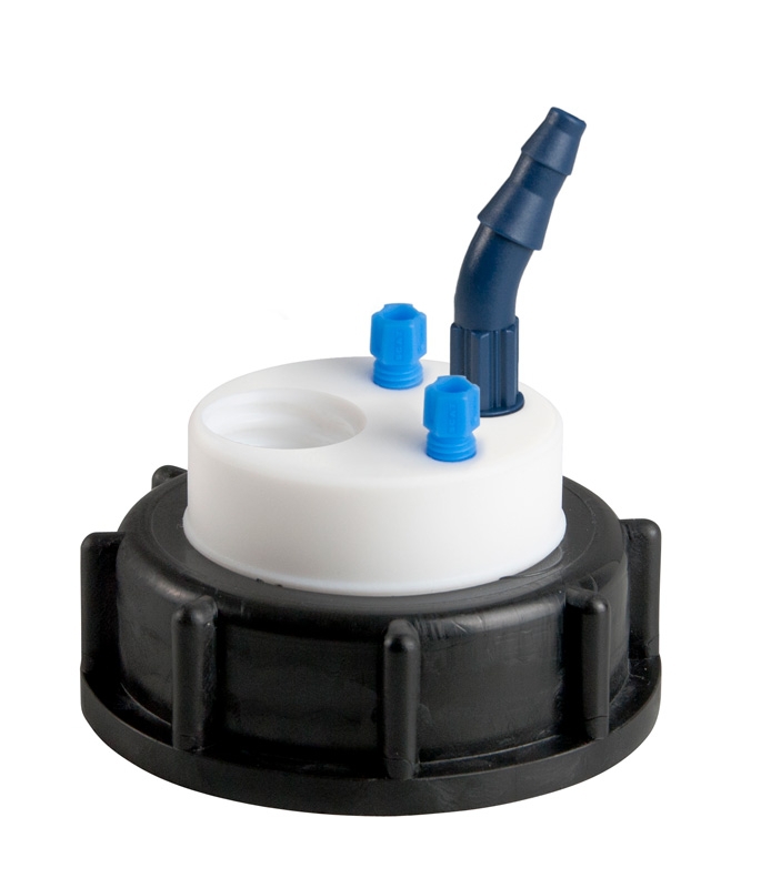 [4005584] Affaldslåg, SCAT Safety Waste Cap, S 55, Type 3, 1 x GL 14 / 2 x kapillar / 1 x studs