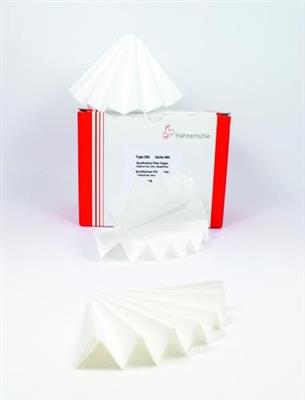 Foldefilter, Hahnemühle 604, kvalitativt, Ø150 mm, 12-25 µm, 100 stk