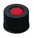 [4008236] Skruelåg, LLG, N 10, sort PP m. hul, PTFE/silikone/PTFE 45 A