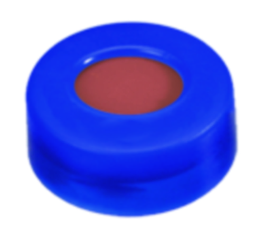 Snap-låg, LLG, N 11, blå PE m. hul, gummi/PTFE 45 A