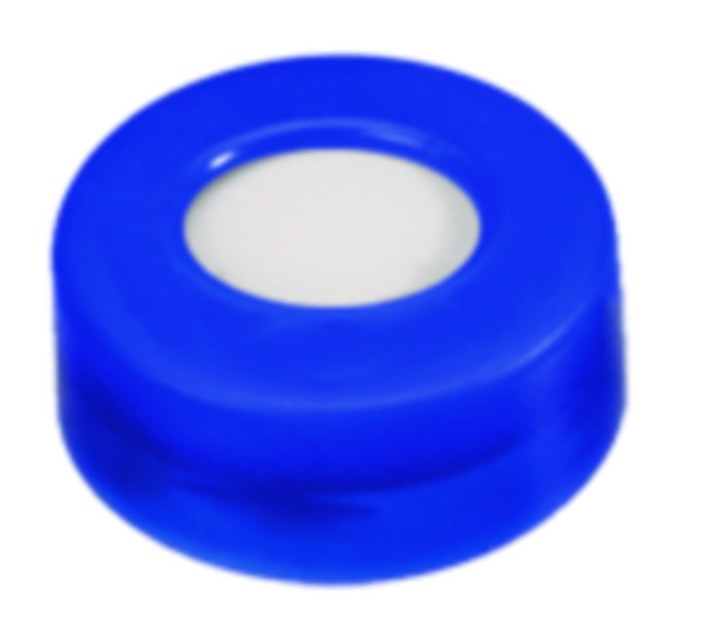 Snap-låg, LLG, N 11, blå PE m. hul, silikone/PTFE 45 A