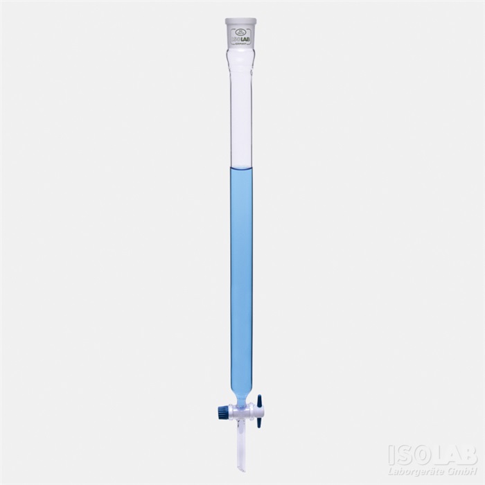 Chromatografikolonne uden fritte, ISOLAB, NS 29/32, 600 mm, Ø30 mm, 630 mL