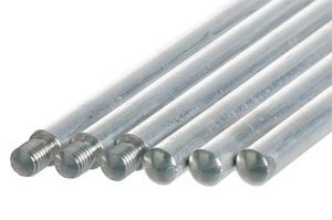 Stativstang, rustfrit 18/10 stål, M10, Ø12 x 600mm