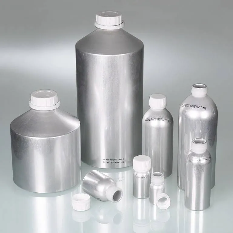[1370014] Aluminiumflaske med skruelåg, UN godkendt, 1200 ml, 10 stk