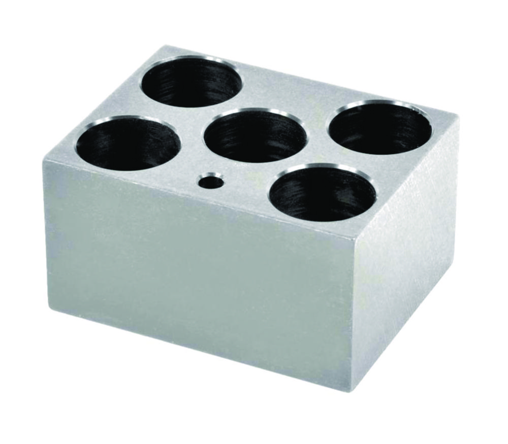 Varmeblok, 5 x 50 ml koniske centrifugerør