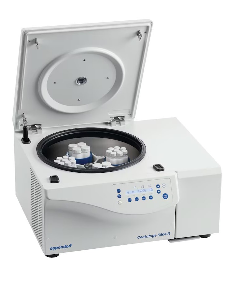 Eppendorf Centrifuge 5804 R med køl, 4x250 ml u/rotor