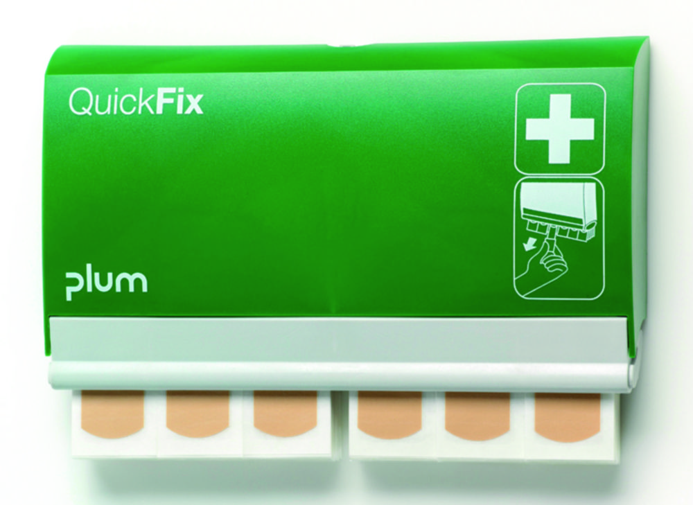 QuickFix plaster dispenser inkl. 2 x refill, B-Safety, tekstil fingerplaster