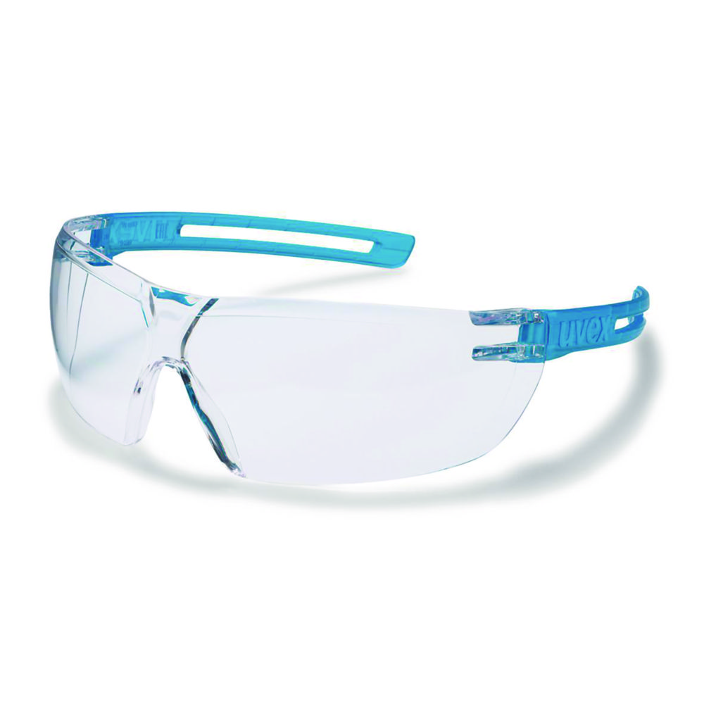 [4664173] Sikkerhedsbrille, uvex x-fit 9199, klare glas, blåt stel