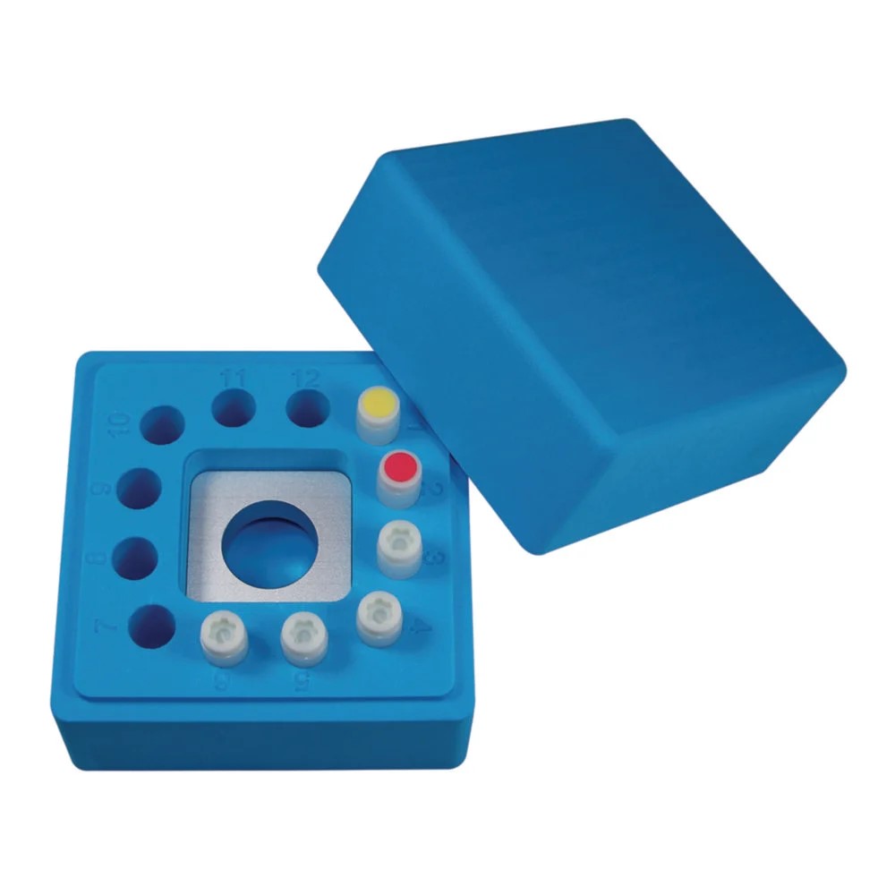 [4665865] FreezerCell Square til indfrysning 12 x 1,0/2,0 ml kryorør, blå, 1°C/min.