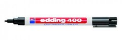 Marker, edding 400, 1 mm streg, sort. 10-pak