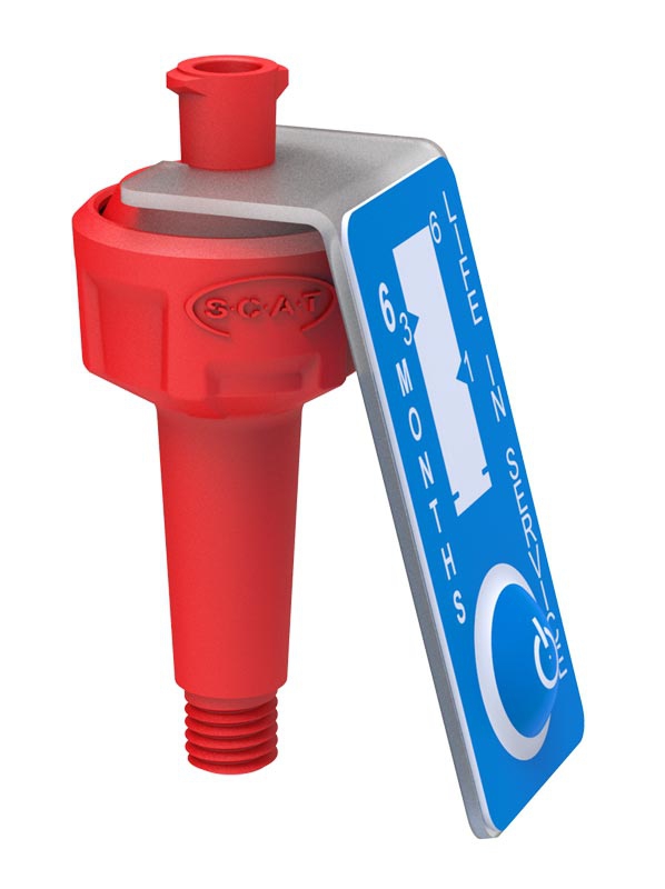 Luftventil til reservoirlåg, SCAT Air Valve V2.0, UNF 1/4" 28G, 1 stk