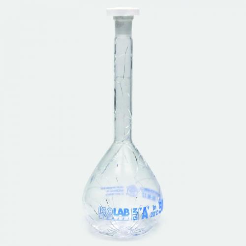 Målekolbe, klasse A, coated, NS 12/21, PE prop, 50 ml, 2 stk.