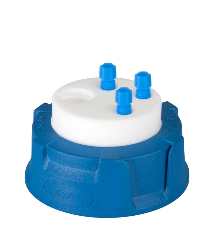 Affaldslåg, SCAT Safety Waste Cap V2.0, S 60/61, Type 6, 1 x GL 14 / 3 x kapillar