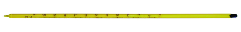Glas termometer, LLG, "Economy", rød, -10 - +250°C, 1°C