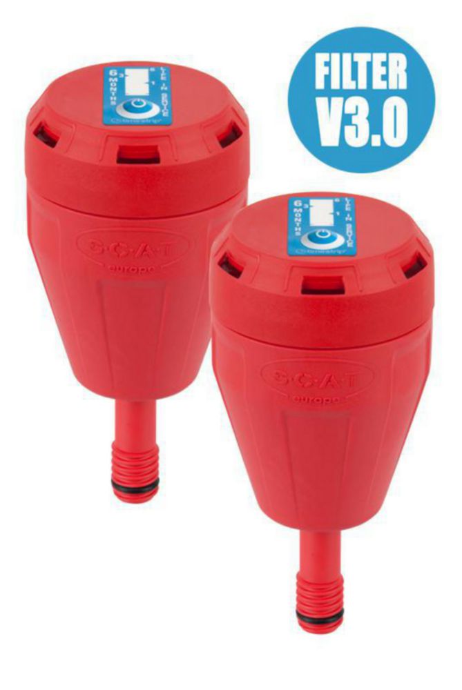 Kulfilter, SCAT Exhaust filter M V3.0, GL 14, m. stænkskærm og levetidsindikator, 2 stk