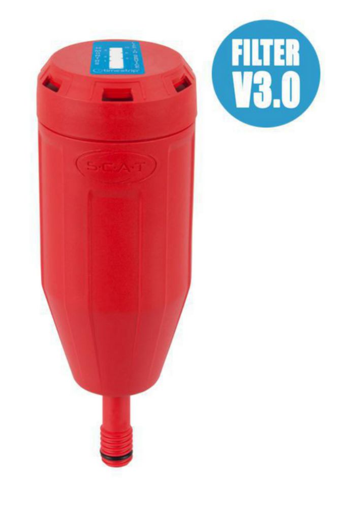 Kulfilter, SCAT Exhaust filter L V3.0, GL 14, m. stænkskærm og levetidsindikator