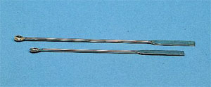 Mikrospatelske, rustfrit stål, 200 x 5 mm