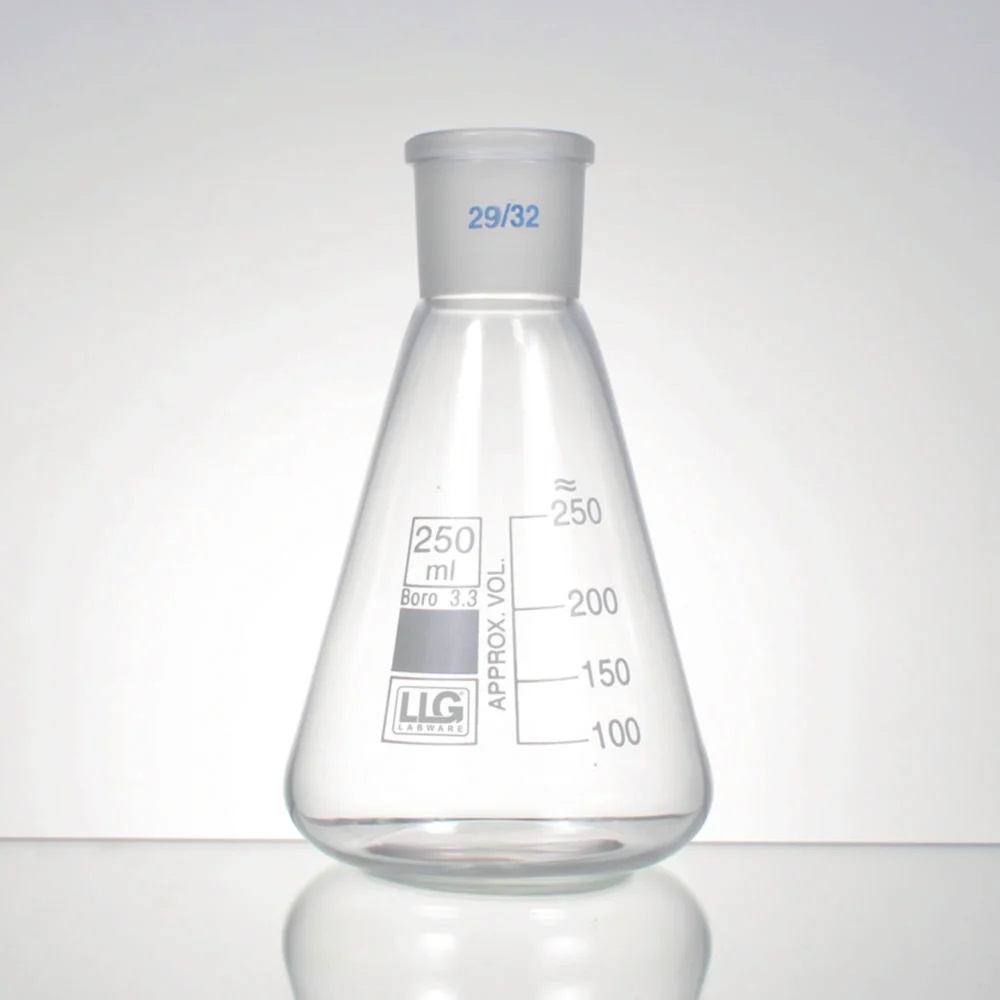 Erlenmeyerkolbe med NS29, LLG, 2000 mL