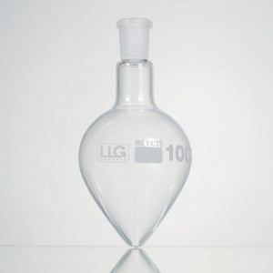 Pæreformet kolbe, LLG, NS 14/23, boro 3.3, 100 ml