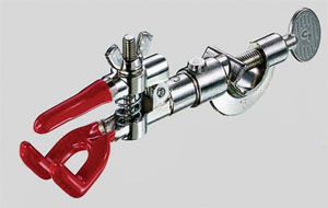 Buretteholder, enkel med muffe, 20 mm