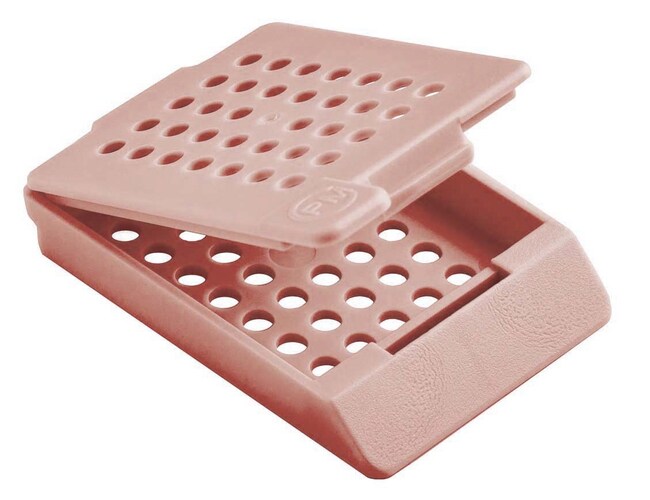 [4688419] Vævskassette inkl. låg, Epredia PrintMate, m/runde huller, 1000 stk, pink