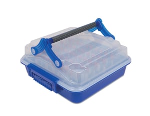 Transportboks, DuraPorter®XL, med MultiTube Insert, blå