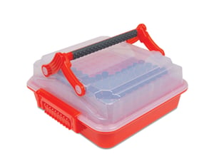 Transportboks, DuraPorter®XL, med MultiTube Insert, rød