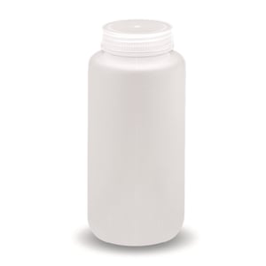 Flaske med vid hals, LLG, rund, PP, 125 ml, 12 stk