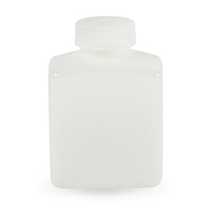 Flaske med vid hals, LLG, firkantet, HDPE, 1000 ml, 6 stk