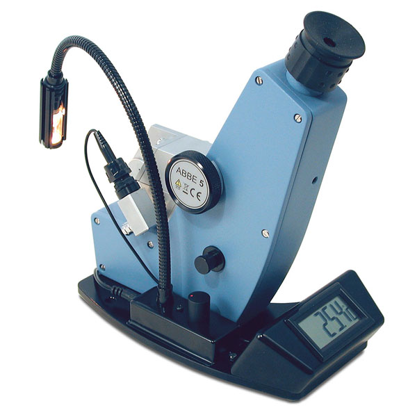 Optisk refraktometer, Bellingham + Stanley Abbe 5, 0 - 95 % Brix, 1,30 - 1,70 RI