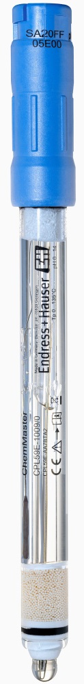 pH-elektrode, Endress+Hauser CPL59E, glas, gel, PTFE-diafragme, ionfælde, NTC, Memosens
