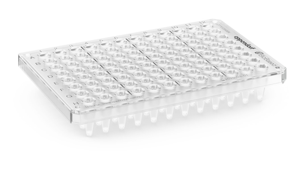 Eppendorf Twin.tec Trace PCR-plader, 96, BioBased, semi-skørt, PCR clean, transparent, 250µl