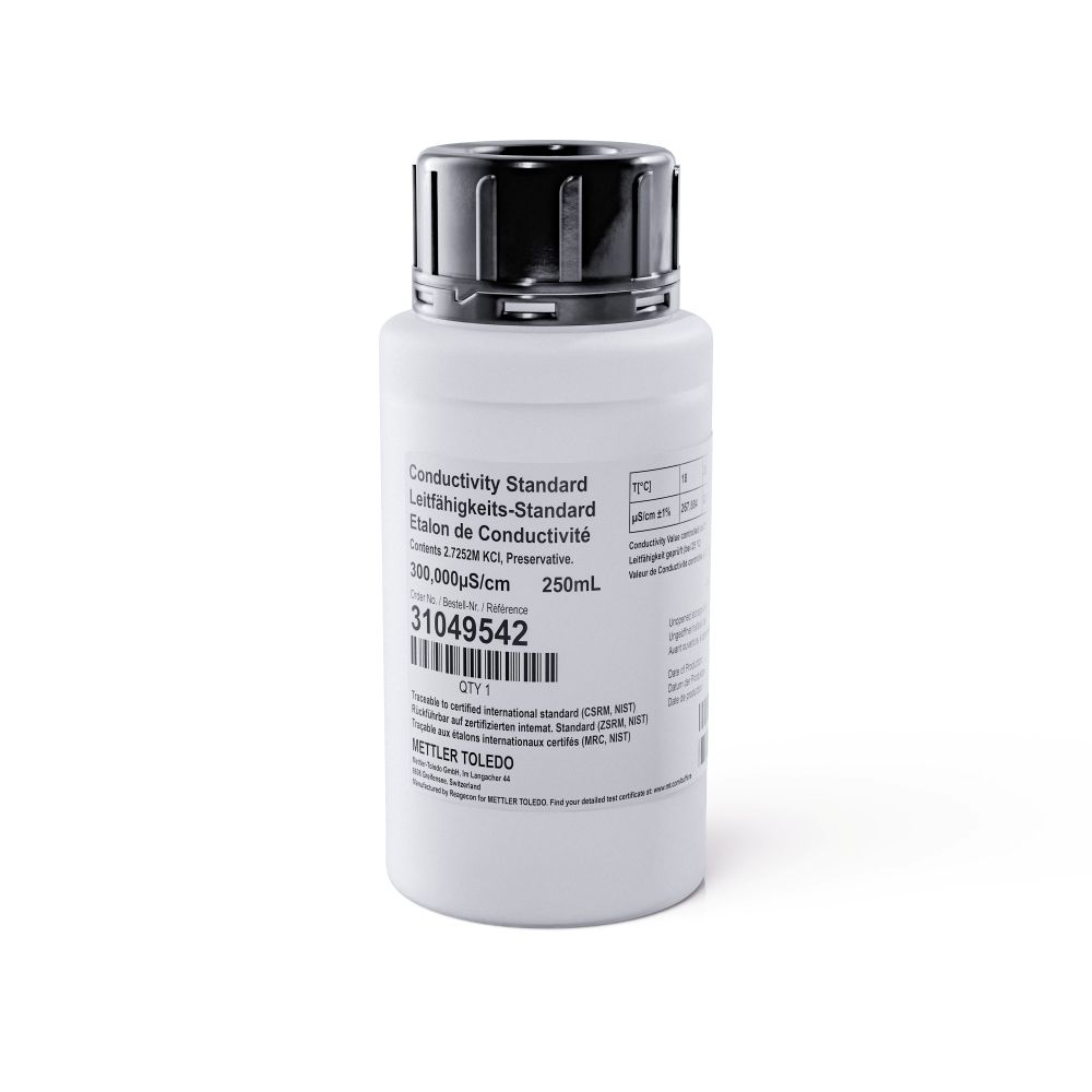 Ledningsevnestandard, Mettler-Toledo, 300.000 µS/cm, 250 mL