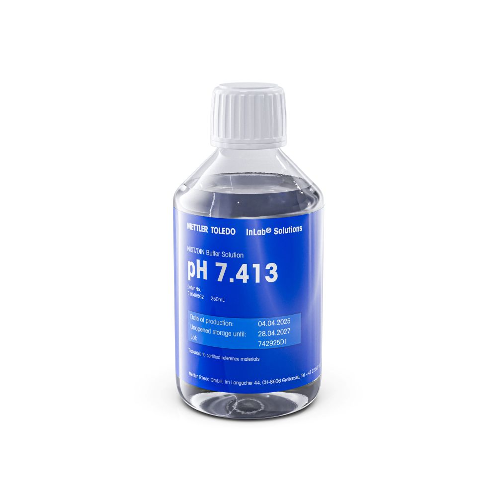 Buffer, Mettler-Toledo, pH 7,413 ±0,010, NIST/DIN 19266, 250 mL