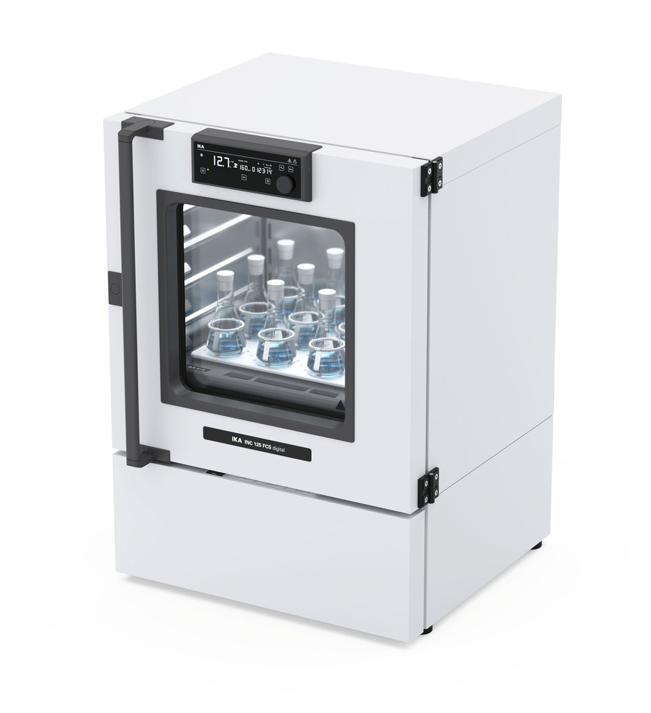 Rysteinkubator m/køl, IKA INC 125 FCS Ø25 mm, 10-300 o/min., 5°C-80°C