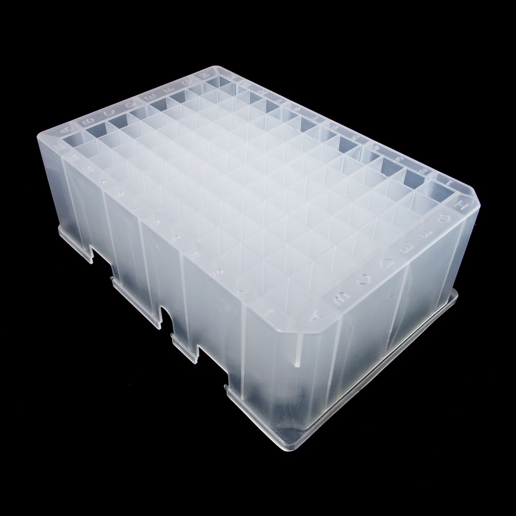 Deep well plade, THOMSON 96 brønds, 2 ml, steril