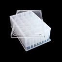 Deep well plade, THOMSON 24 brønds, 10.8 ml, med låg, steril