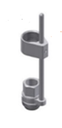 Elektrode holder, INFORS HT, Justerbar, Ø12 mm til Pg13.5 port