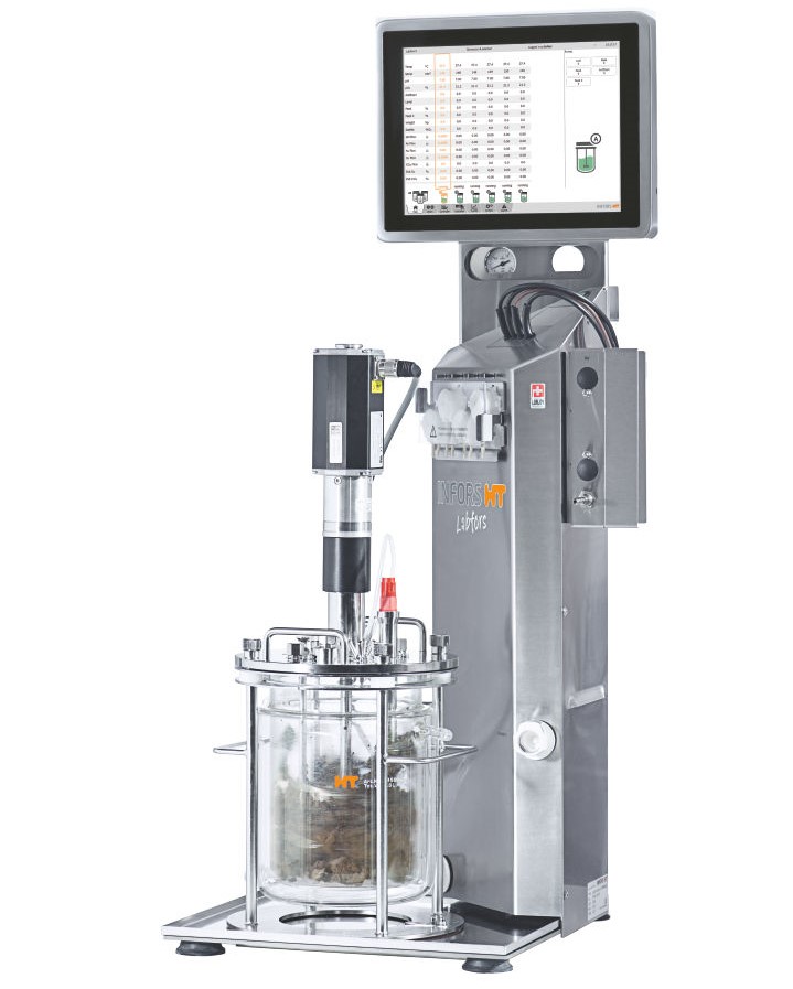 Bioreaktor, Labfors 5 - Fast substrater (bioethanol)