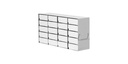 [4923136] Standard rack skabsfryser, TENAK, 50 mm bokse, h:334 x b:139 x d:561 mm, 6 x 4 bokse