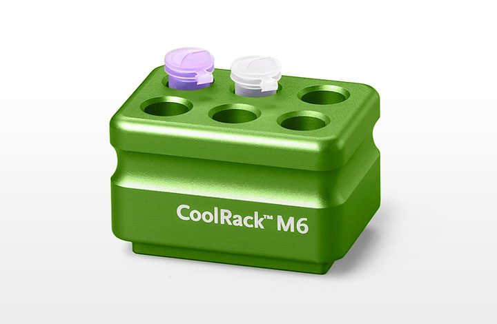 BioCision CoolRackM6 til 6x1,5-2,0ml mikrorør,grøn