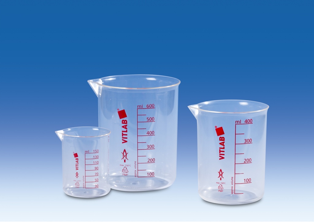 Bæger, PMP (TPX), med inddeling, 3000 ml