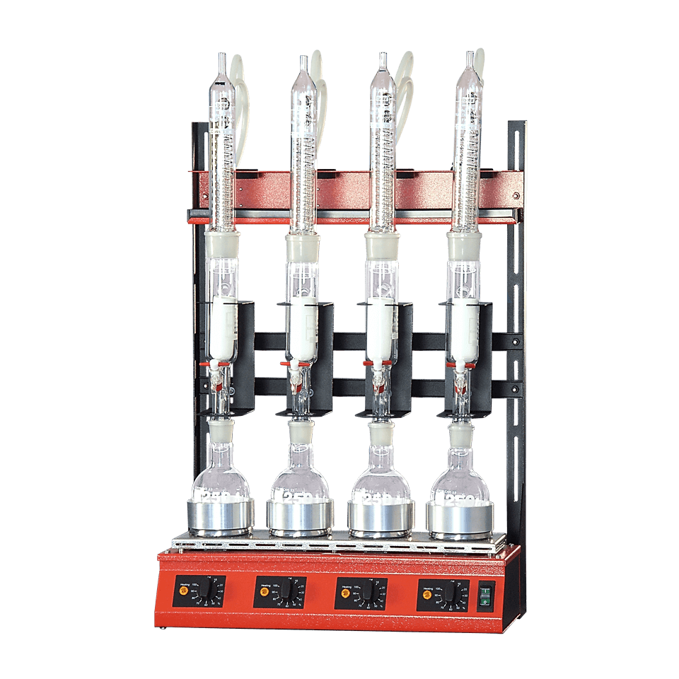 Soxhlet ekstraktionsapparat R104S, 4 pladser,100ml