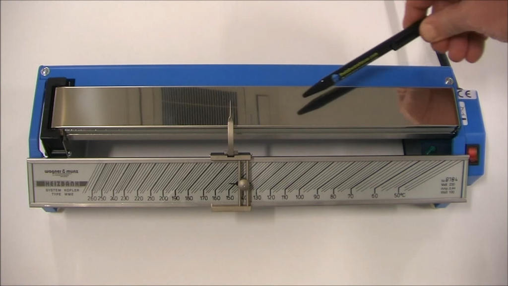 [4960895] Kofler varmebænk, smeltepunkt +50°C - +260°C