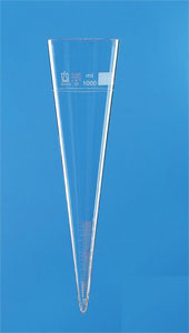 Sedimentationskegle, glas, 1000 ml