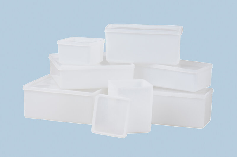 Opbevaringskasse med tæt låg, HDPE, 103 x 255 x 94 mm, 2,0 liter