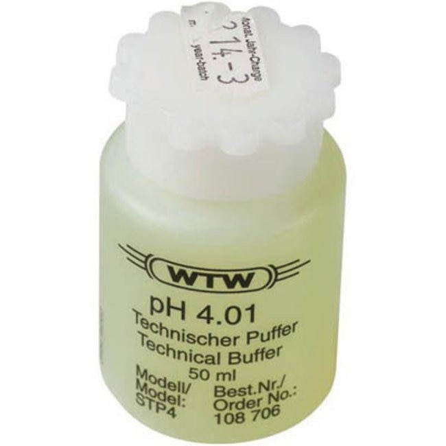 [51108706] Buffer, teknisk, WTW, gul, pH 4,01 ±0,03, 50 mL
